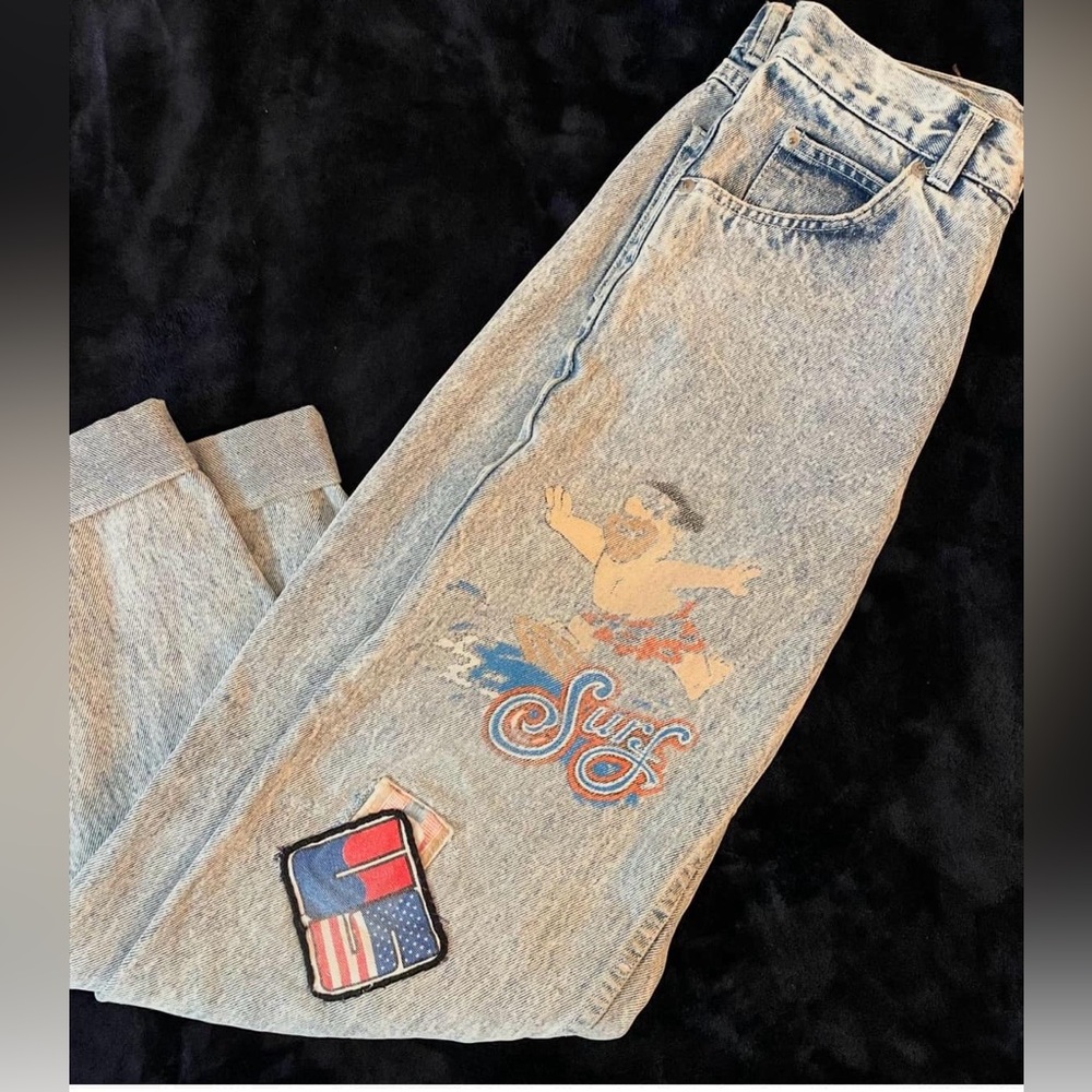 Easy vintage jeans flinstones
